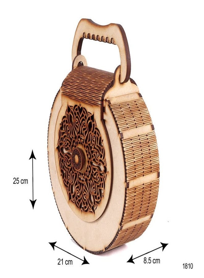 DLEIN Women's Handcrafted Wooden Light Weight Unique Purse Handbag (PURSE 376) - Image 5